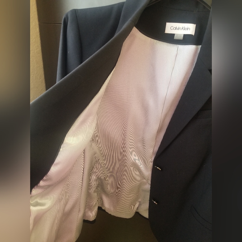 Calvin Klein Button Front Suit Jacket - image 3